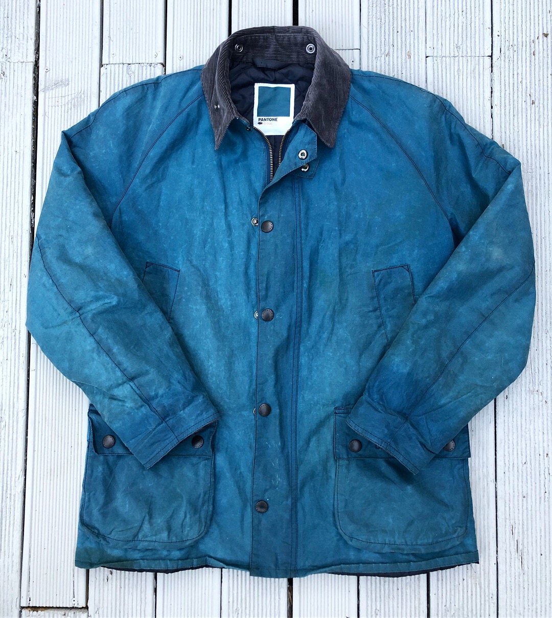 barbour blue wax jacket
